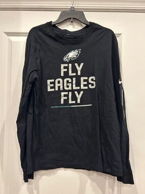 Nike Black Philadelphia Eagles 'Fly Eagles Fly' Long Sleeve Tee